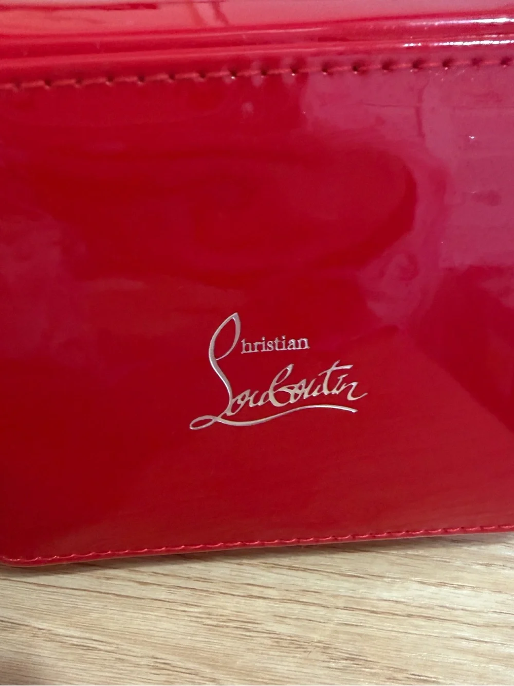 Christian Louboutin Vanity Patent Red Case Exclusive VIP Gift  NEW